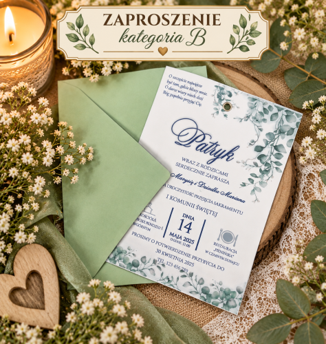zaproszenie z kalką