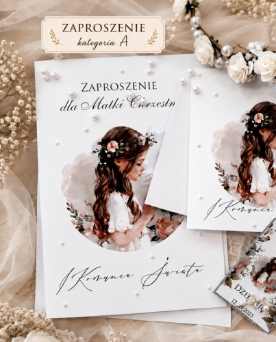 zaproszenie dla chrzestnych